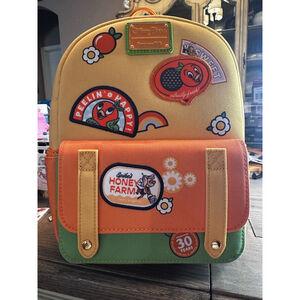 Disney Parks Epcot Flower & Garden Loungefly Backpack Orange Bird